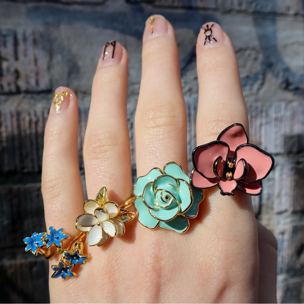 Verameat Sagittarius peonies flower ring